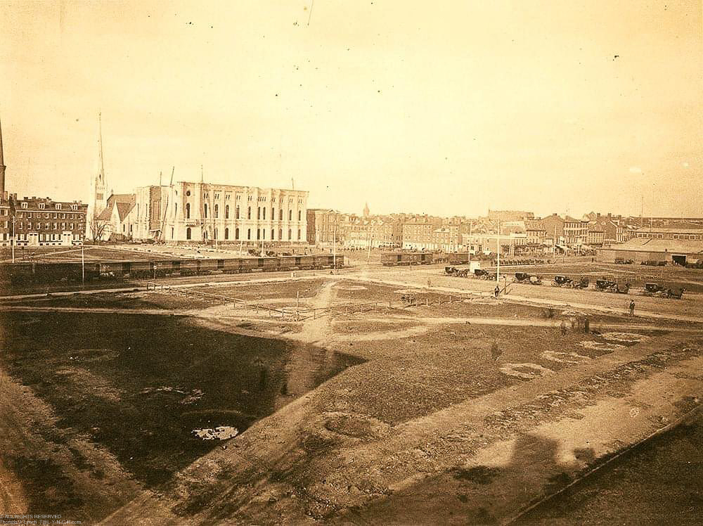1871 Philadelphia Center Square future home of City Hall  ~~  