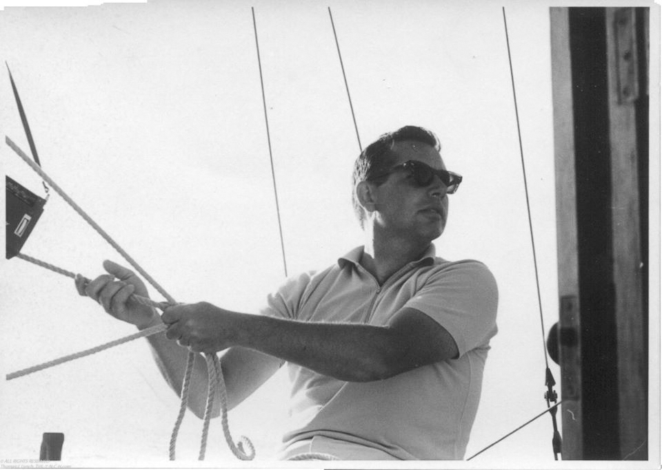 Uncle Todd Maguire sailing in the 60s or 70s  ~~  