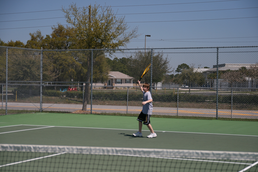 Quinn is taking tennis