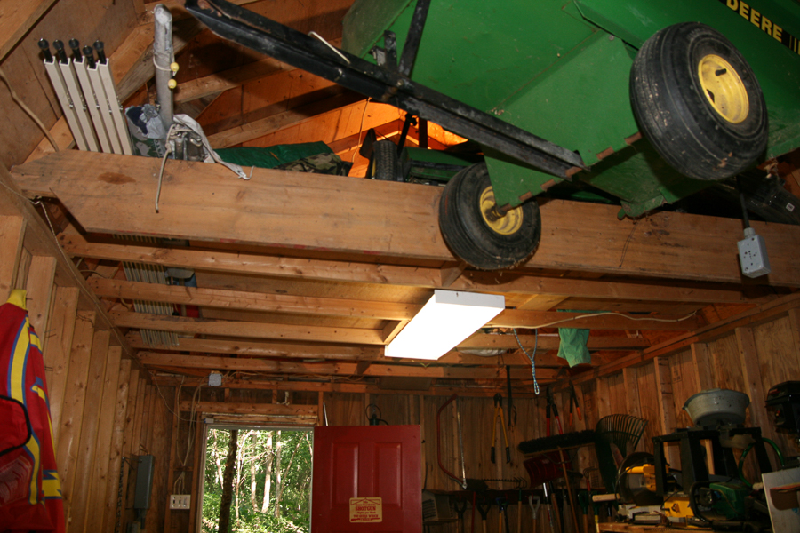 Put the 1/4 ton winch in the ceiling