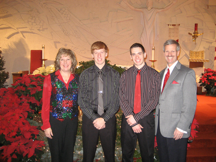 The Gehrke's at Christmas Mass