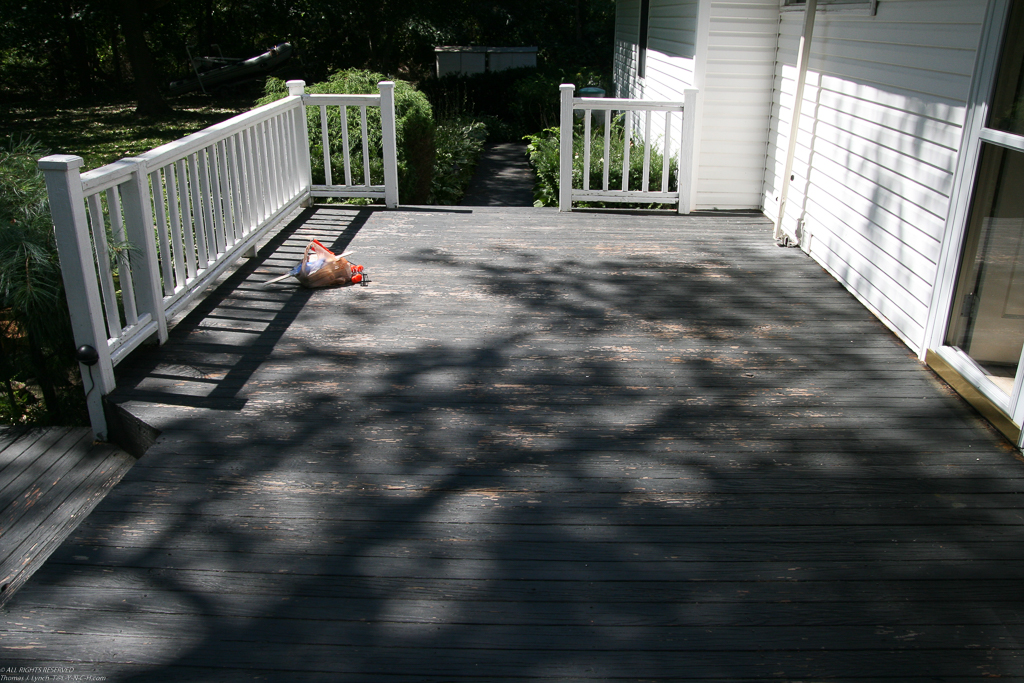 It was looking shabby  ~~  just can't get a lot of years out of a 26 year old cedar deck?