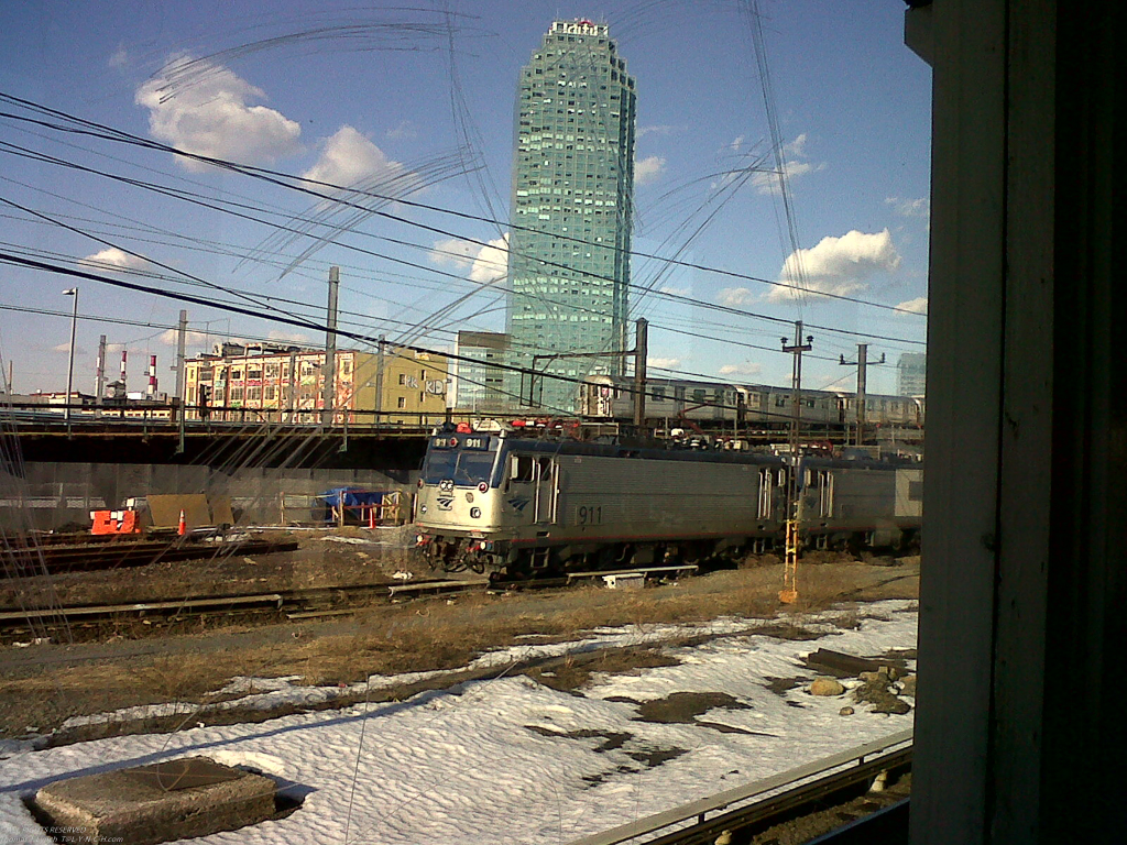 Hunters Point LIRR train station  ~~  Citi World HQ.  Last stop befor the 7 line into Manhatten