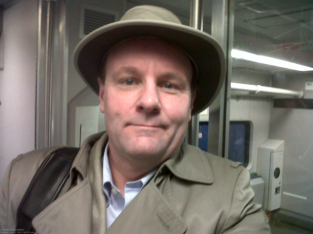 On the day of the 16th year since my dad passed in 1995  ~~  Riding the LIRR on Feb 28th, 2011.  A little resemblence?