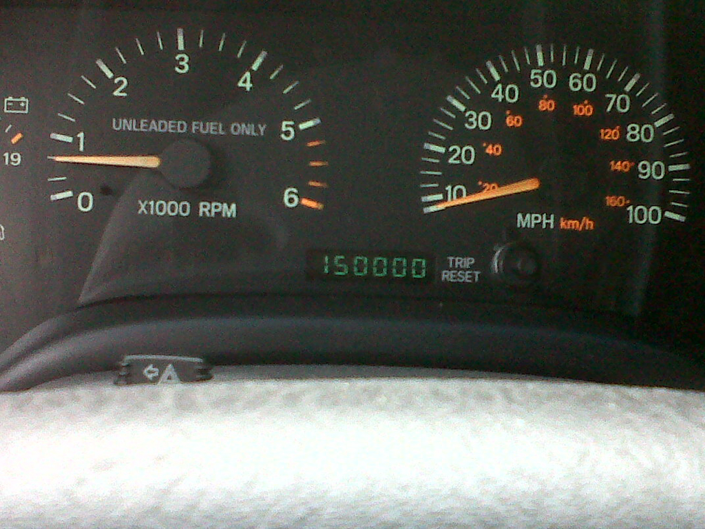 my 1997 Jeep hits 150,000 mles in Port Jefferson.  ~~  
