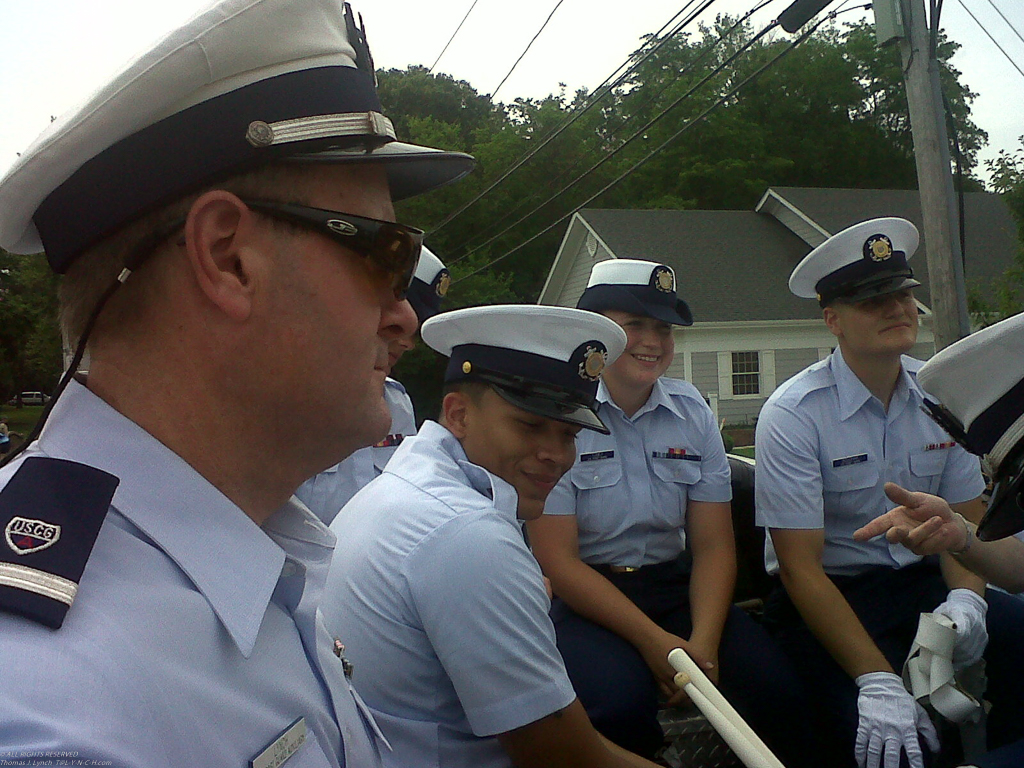 In the Port Jeff Parade with the USCG  ~~  