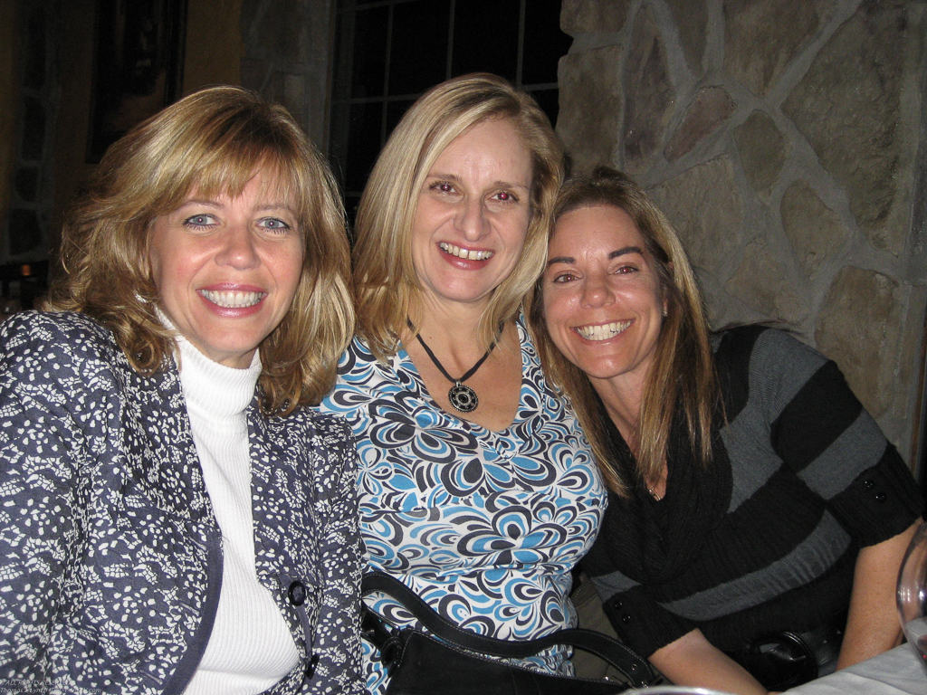 Debra, Gretchen and Lisa  ~~  in Peddler's Villiage Nov 2011