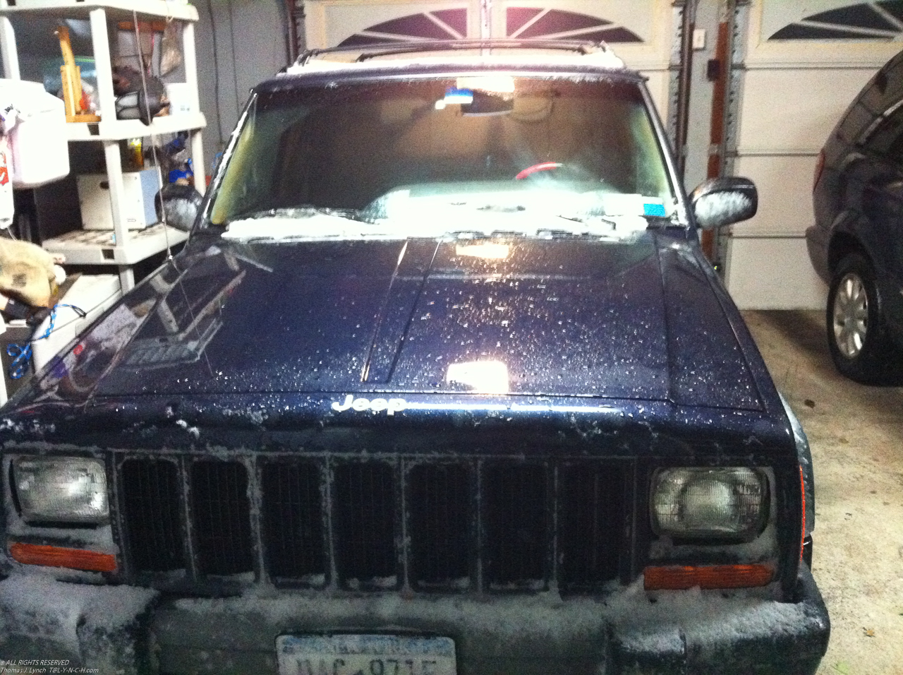 Da Jeep  ~~  post Sandy and nor'easter.  She is 15 years old.......like that car.