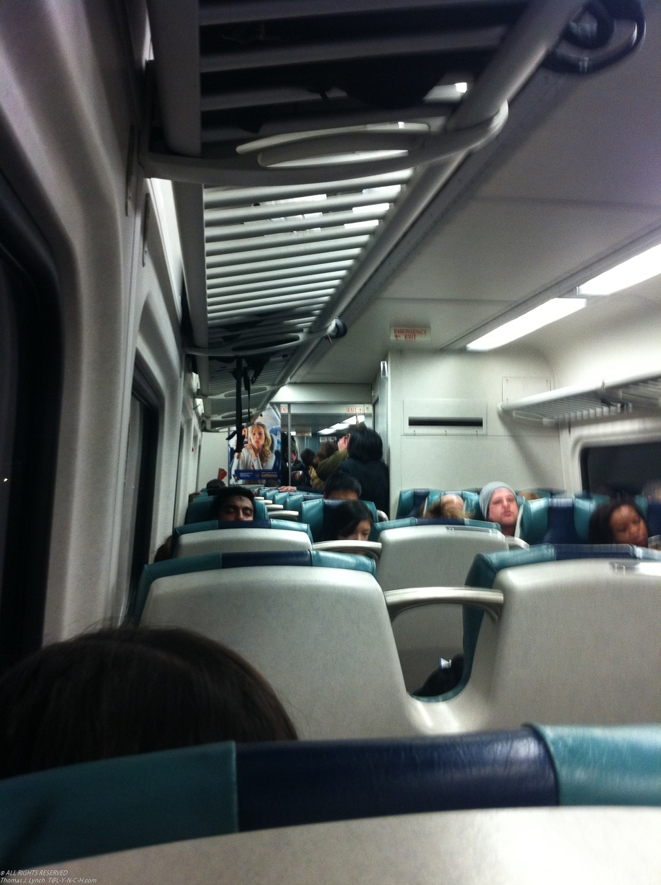 Packed train......another day on the LIRR.  ~~  