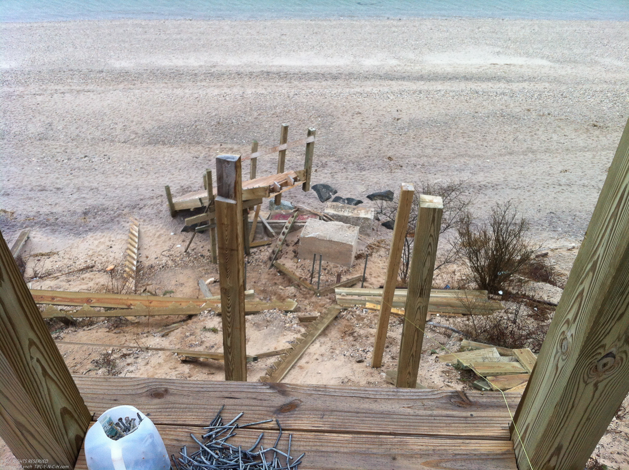 Our stairs to the beach are down for over 2 years now.  ~~  Maybe they will get fixed this Spring?
