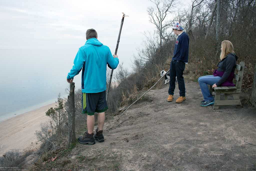 Gret, Dan, Quinn  and the Keeks at Miller Bluff  ~~  