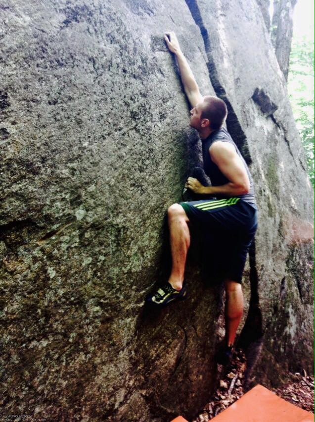 Dan climbiing in Albany area  ~~  