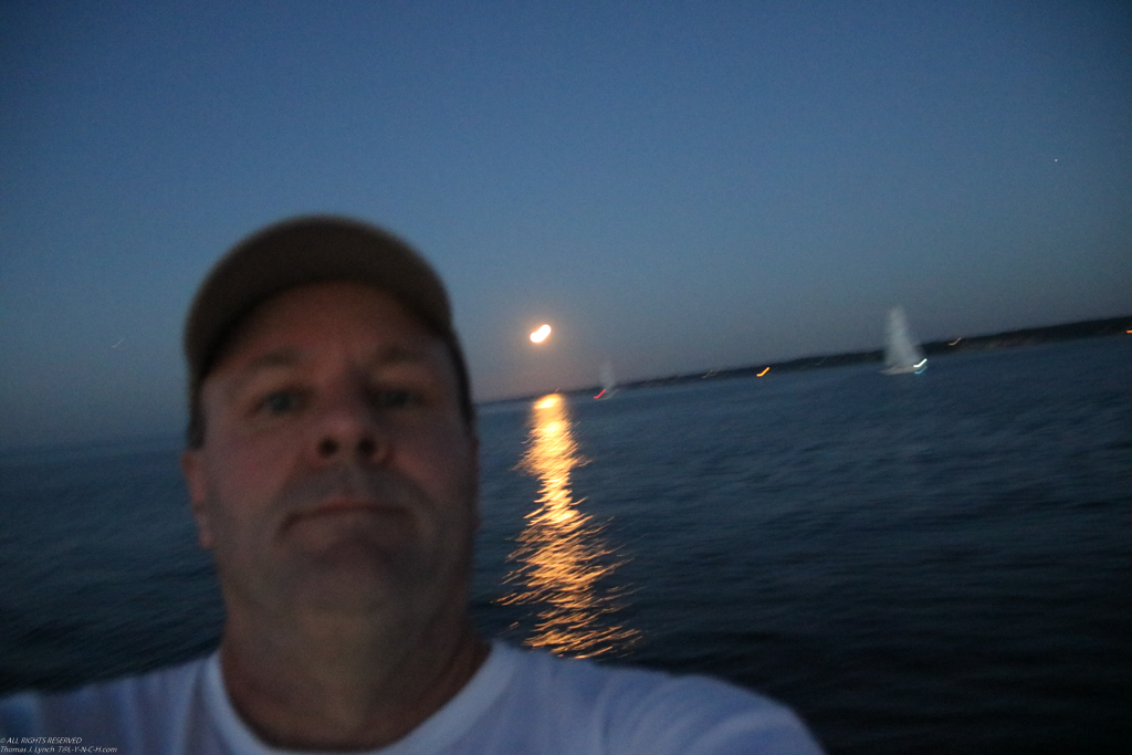 Summer 7 moonrise selfie  ~~  
