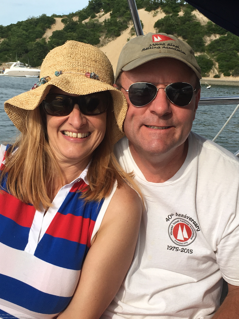 Gret and I on July 4th 2016  ~~  Pirates Cove, Port Jefferson, NY