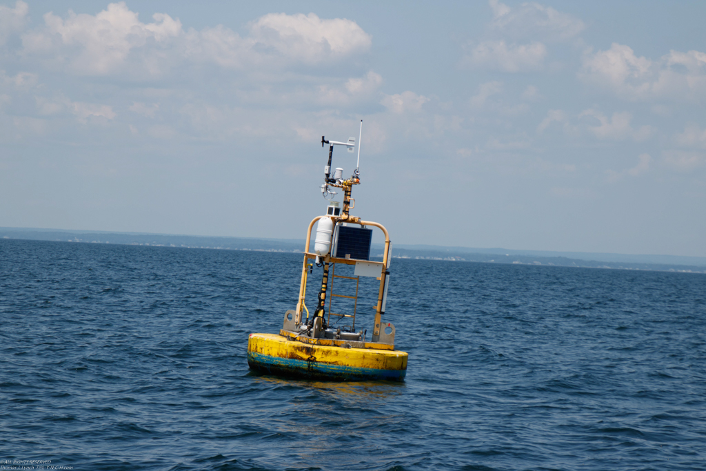 Cnetral Sound Buoy - never saw it?  Until NOW!!!  ~~  My Long Cruise Bucket List item Block Island Sailing Adventure