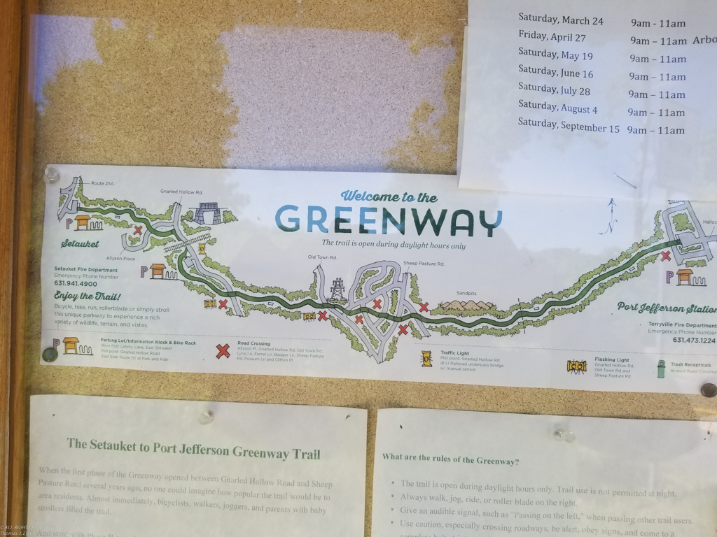 biking the Greenway by Rennessaince Technology to Hallock in Port Jefferson Station.  ~~  