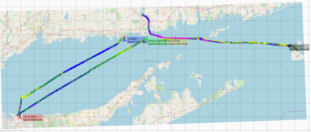 The Trip - over 150 miles by s/v Akula.  ~~  My Long Cruise Bucket List item Block Island Sailing Adventure
