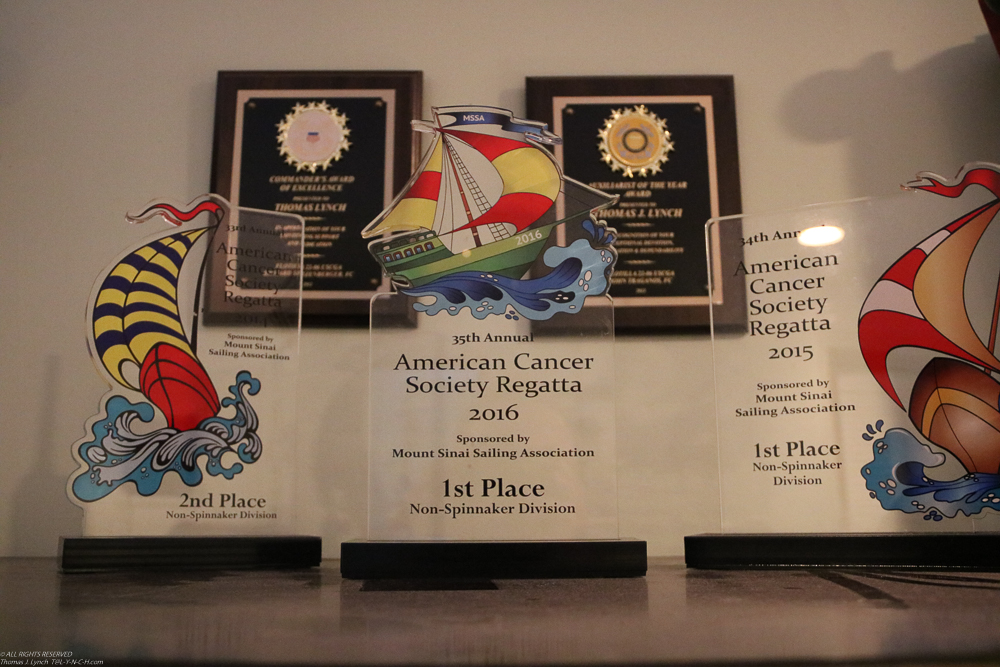 2016 Mt. Sinai Sailing Assoc American Cancer Society 35th Annual Regatta  ~~  1st Place amongst last years 1st and 2014 when we got a 2nd.
