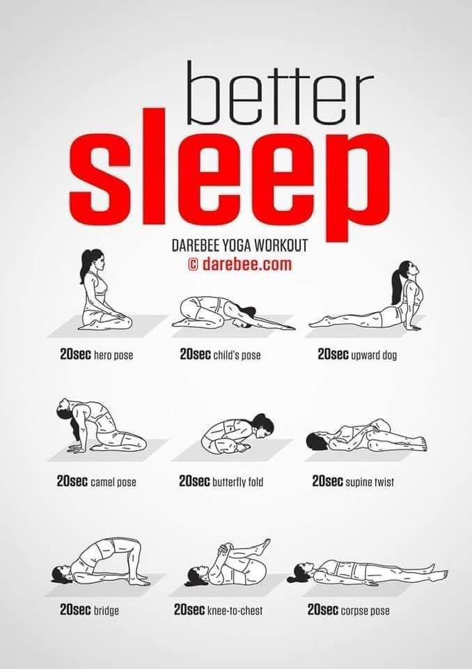 Better Sleep do these postures  ~~  