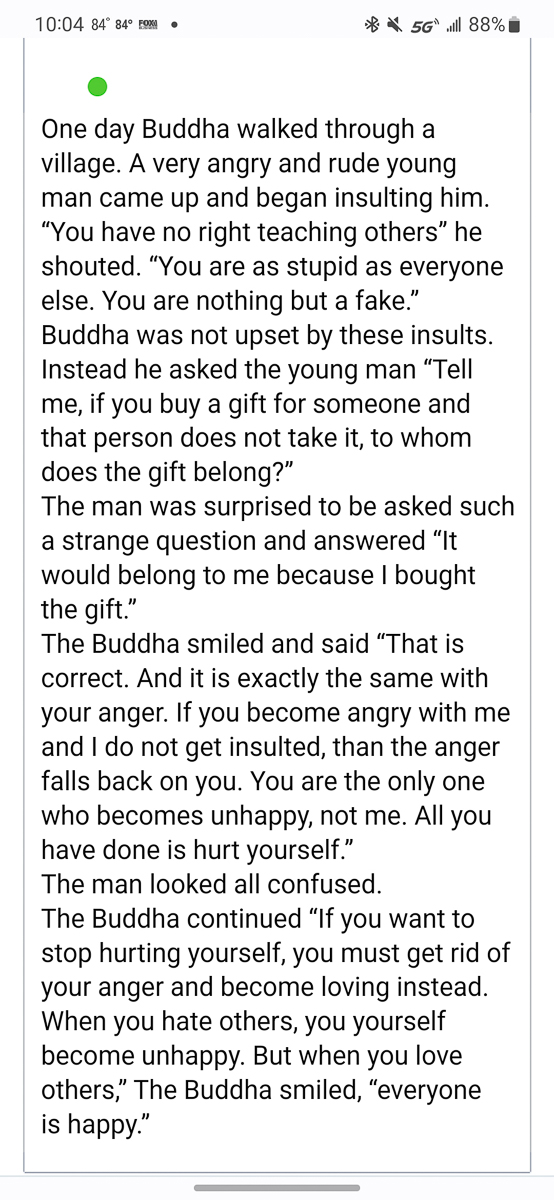 Buddha teaches about anger  ~~  