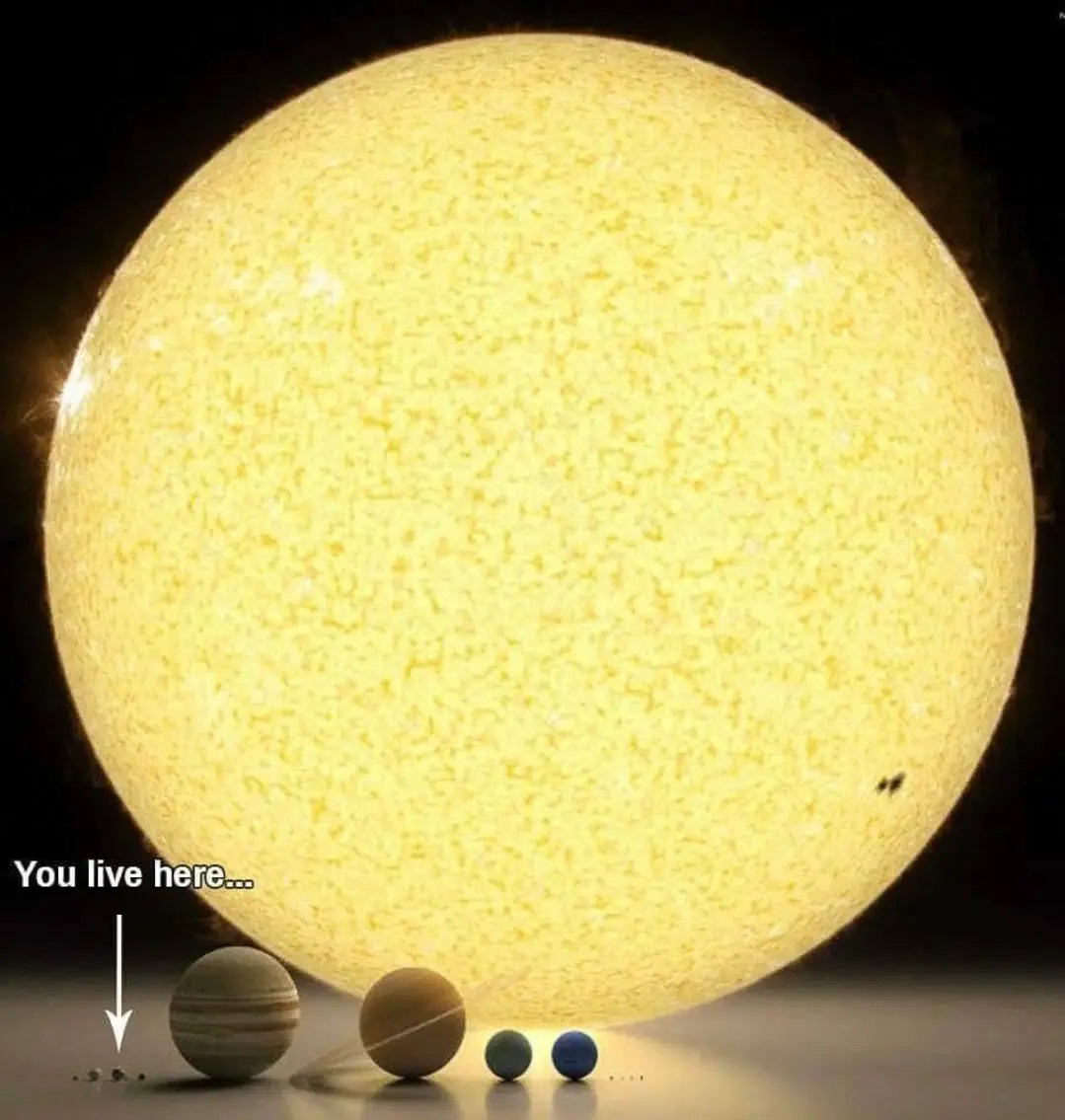 Earth in perspective - I AM HERE  ~~  