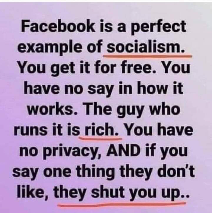 FB is like Socialism  ~~  
