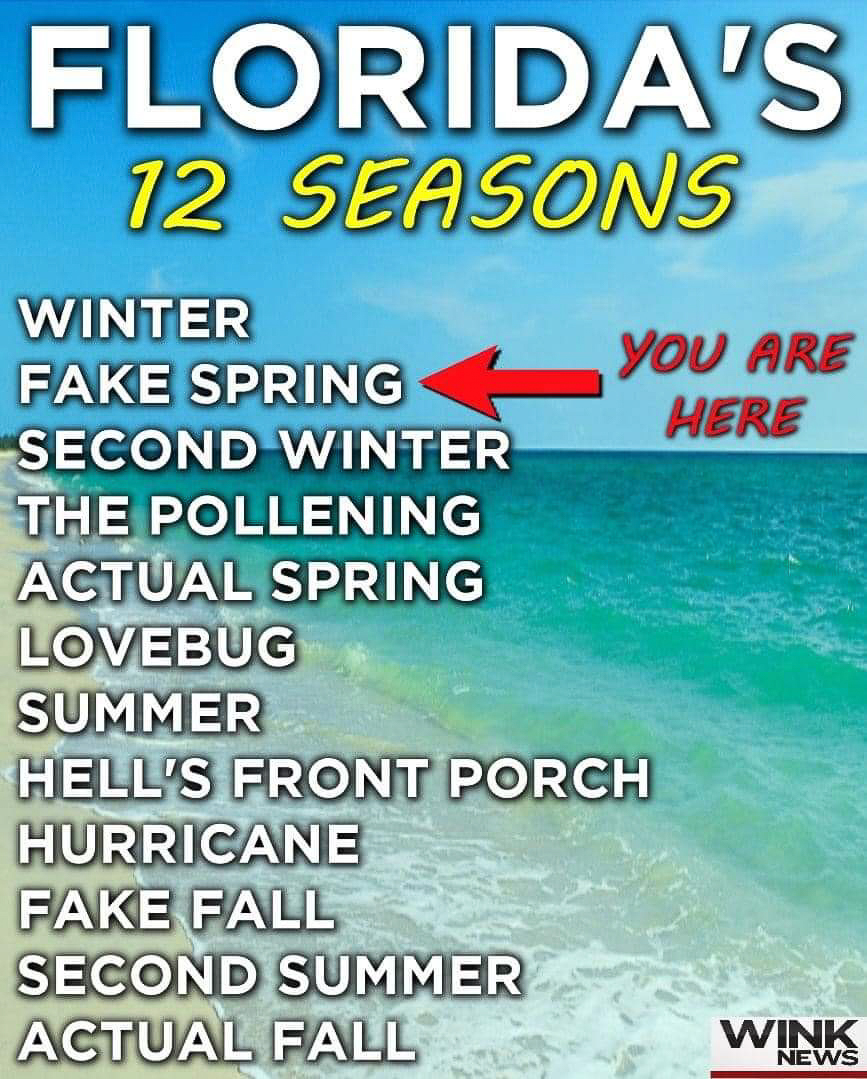 Floridas 12 seasons  ~~  