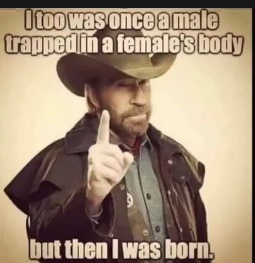 I was once a male trapped in a female body but was born  ~~  