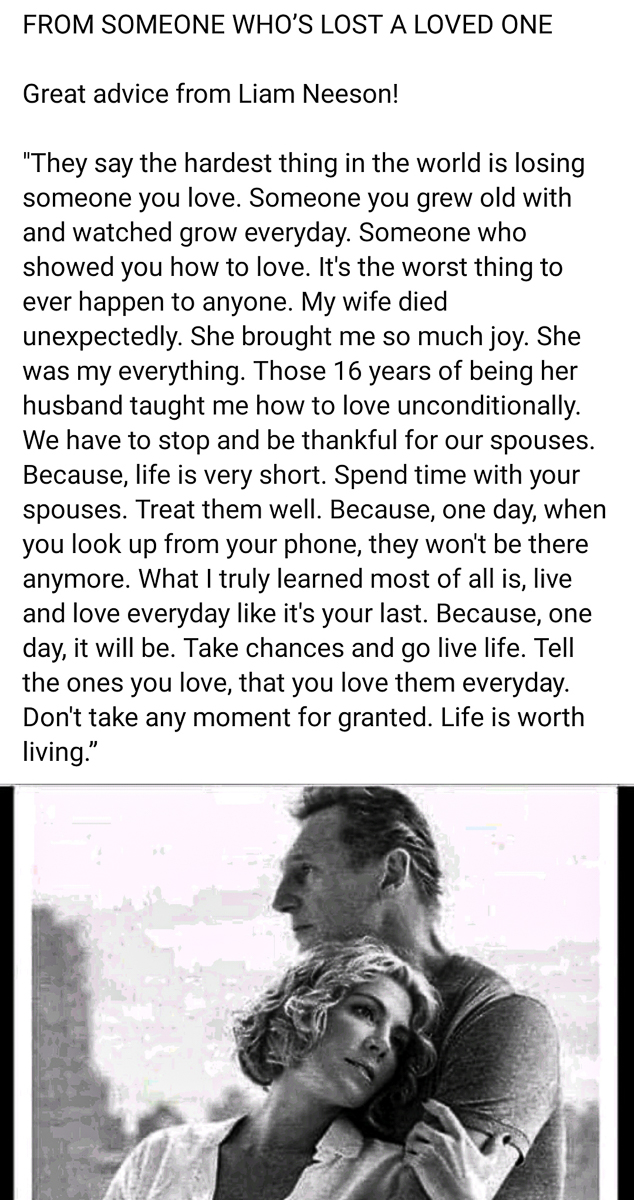 Liam Neeson on Love Lost Dec 2023  ~~  