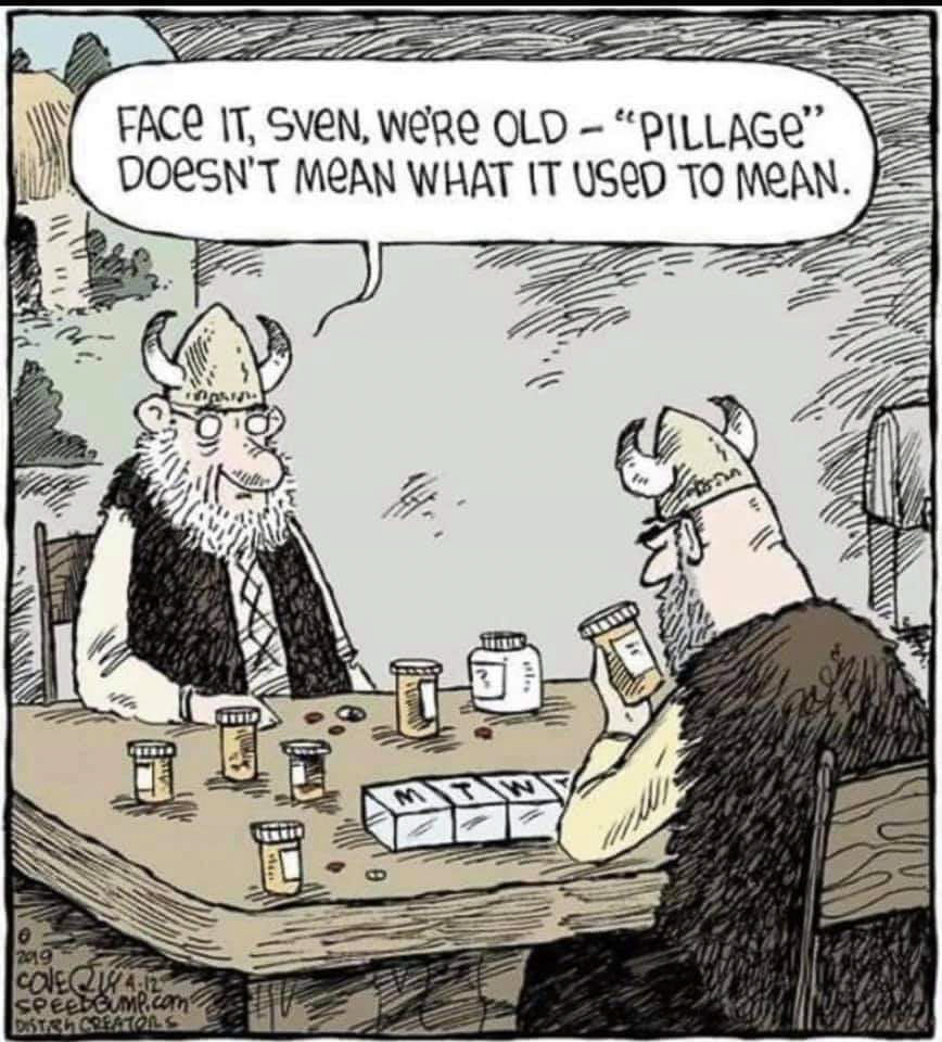 Pillage not what it used to mean  ~~  