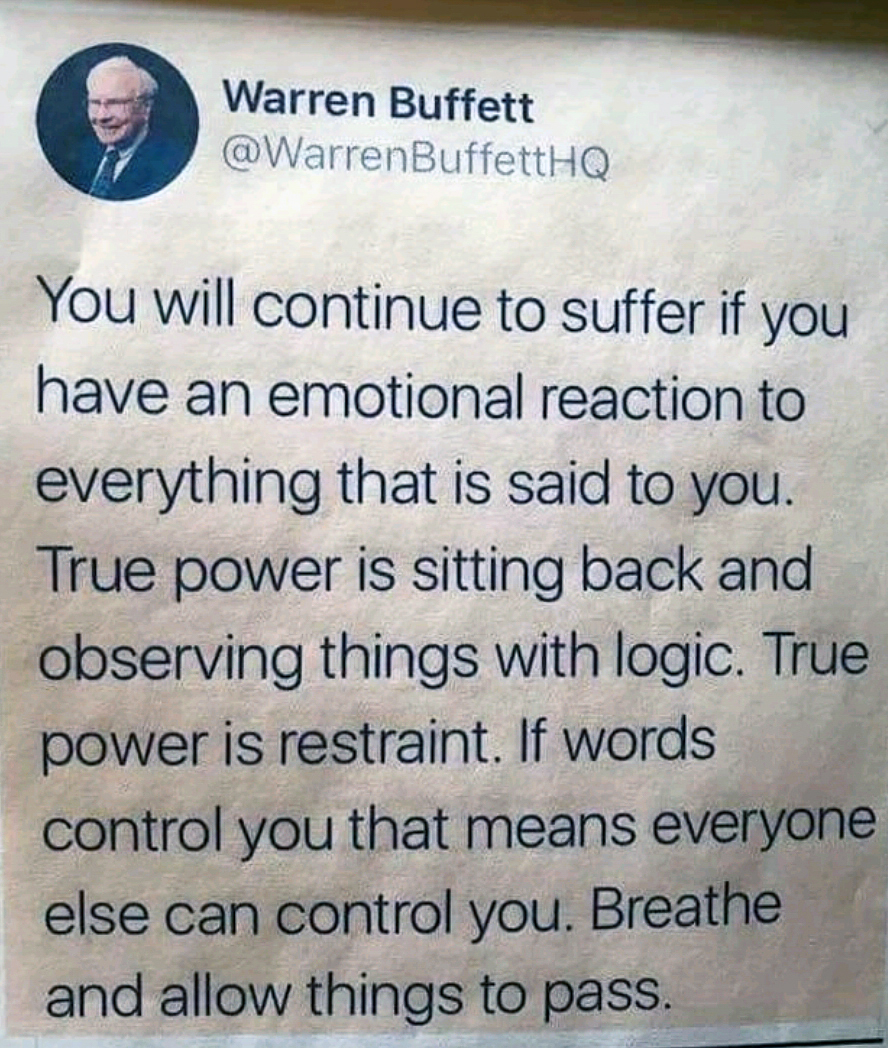 Wisdom From Buffet  ~~  