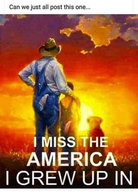 i miss the America I grew up in  ~~  