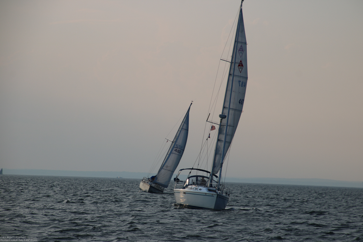 MSSA Double Handed Series  ~~  August 10, 2020:  s/v Akula was R/C and Course was SW2 in 15 knots sustained with gusts to 21 kts.